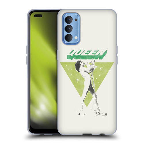 Queen Key Art Freddie Mercury Soft Gel Case for OPPO Reno 4 5G