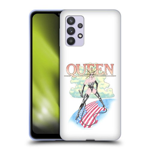 Queen Key Art Vintage Tour Soft Gel Case for Samsung Galaxy A32 5G / M32 5G (2021)