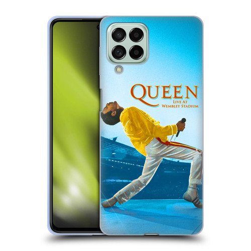 Queen Key Art Freddie Mercury Live At Wembley Soft Gel Case for Samsung Galaxy M53 (2022)