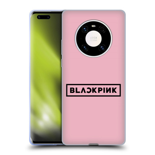 Blackpink The Album Black Logo Soft Gel Case for Huawei Mate 40 Pro 5G