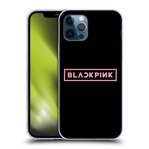 Blackpink The Album Pink Logo Soft Gel Case for Apple iPhone 12 / iPhone 12 Pro