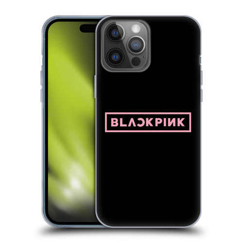 Blackpink The Album Pink Logo Soft Gel Case for Apple iPhone 14 Pro Max
