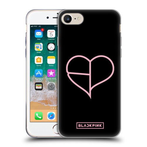 Blackpink The Album Heart Soft Gel Case for Apple iPhone 7 / 8 / SE 2020 & 2022