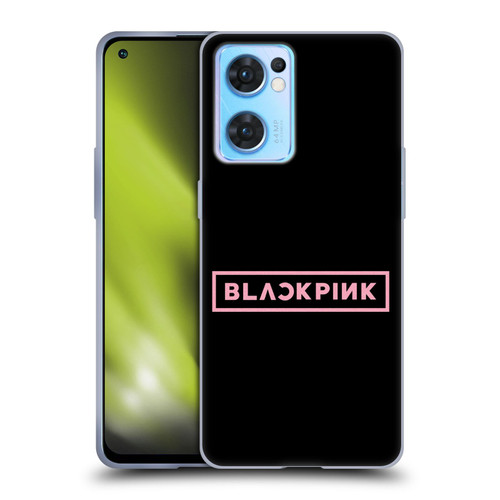 Blackpink The Album Pink Logo Soft Gel Case for OPPO Reno7 5G / Find X5 Lite