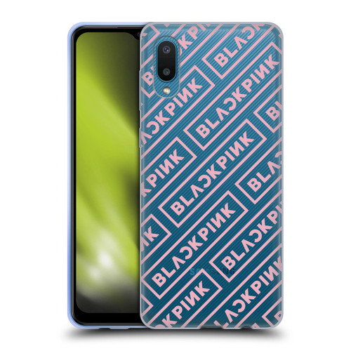 Blackpink The Album Logo Pattern Soft Gel Case for Samsung Galaxy A02/M02 (2021)
