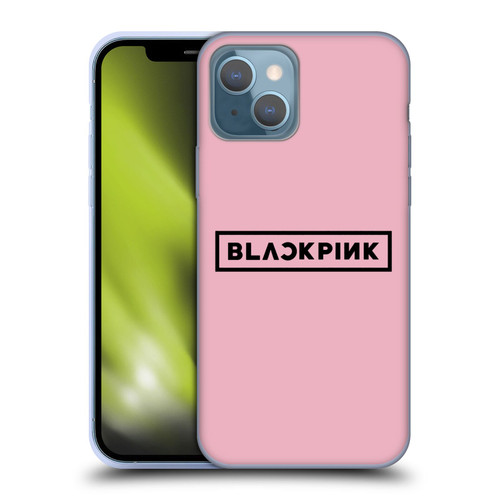 Blackpink The Album Black Logo Soft Gel Case for Apple iPhone 13