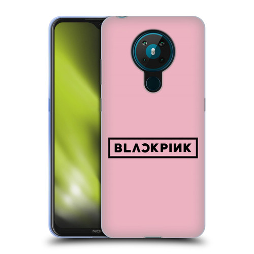 Blackpink The Album Black Logo Soft Gel Case for Nokia 5.3