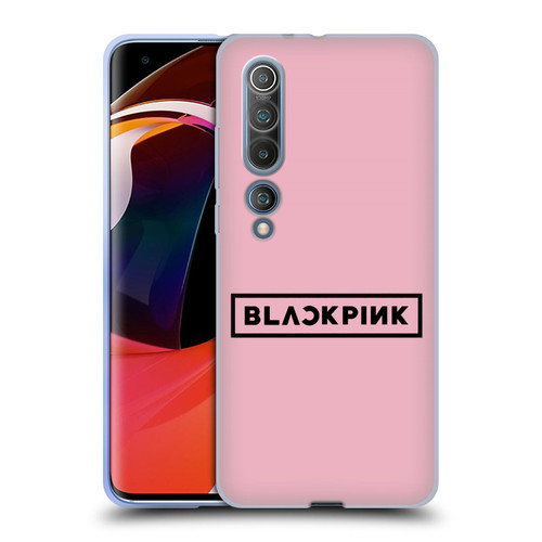 Blackpink The Album Black Logo Soft Gel Case for Xiaomi Mi 10 5G / Mi 10 Pro 5G