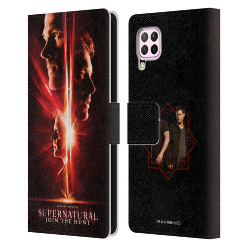 Supernatural Key Art Sam, Dean & Castiel Leather Book Wallet Case Cover For Huawei Nova 6 SE / P40 Lite