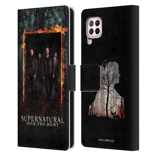 Supernatural Key Art Sam, Dean, Castiel & Crowley Leather Book Wallet Case Cover For Huawei Nova 6 SE / P40 Lite
