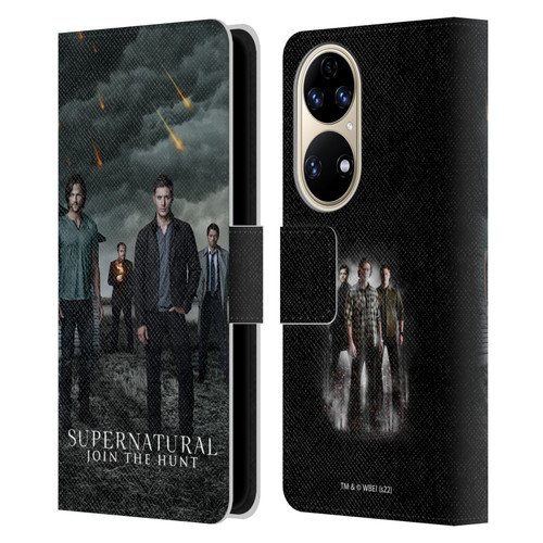 Supernatural Key Art Season 12 Group Leather Book Wallet Case Cover For Huawei P50