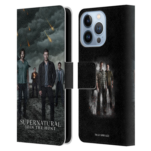Supernatural Key Art Season 12 Group Leather Book Wallet Case Cover For Apple iPhone 13 Pro