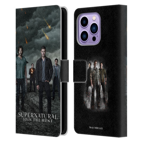Supernatural Key Art Season 12 Group Leather Book Wallet Case Cover For Apple iPhone 14 Pro Max