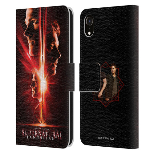 Supernatural Key Art Sam, Dean & Castiel Leather Book Wallet Case Cover For Apple iPhone XR