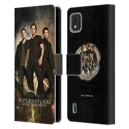 Supernatural Key Art Sam, Dean & Castiel 2 Leather Book Wallet Case Cover For Nokia C2 2nd Edition