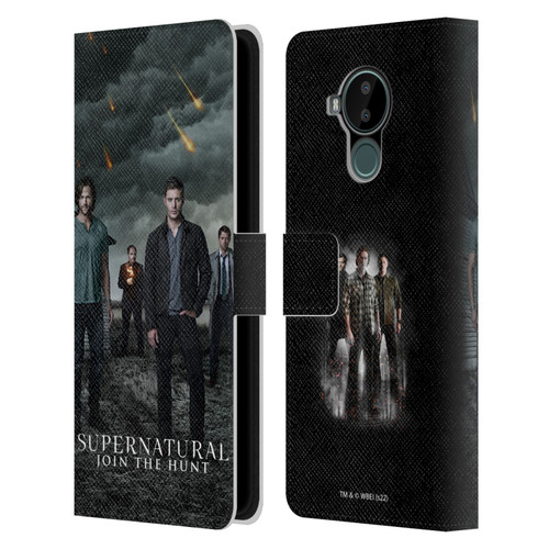 Supernatural Key Art Season 12 Group Leather Book Wallet Case Cover For Nokia C30