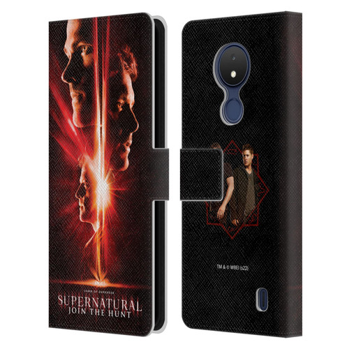 Supernatural Key Art Sam, Dean & Castiel Leather Book Wallet Case Cover For Nokia C21