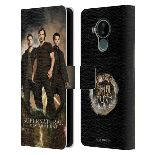 Supernatural Key Art Sam, Dean & Castiel 2 Leather Book Wallet Case Cover For Nokia C30