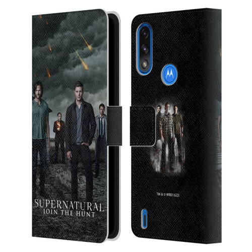 Supernatural Key Art Season 12 Group Leather Book Wallet Case Cover For Motorola Moto E7 Power / Moto E7i Power