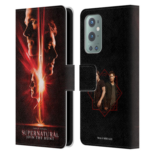 Supernatural Key Art Sam, Dean & Castiel Leather Book Wallet Case Cover For OnePlus 9