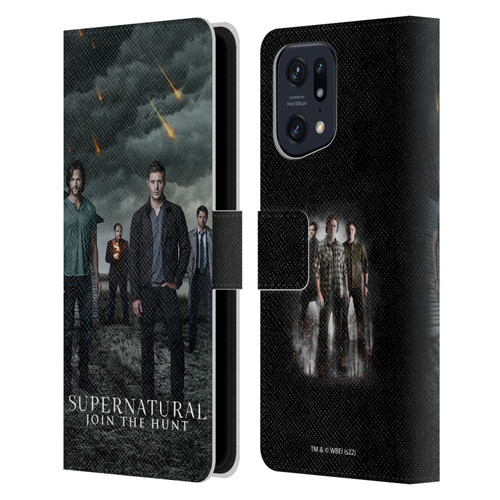 Supernatural Key Art Season 12 Group Leather Book Wallet Case Cover For OPPO Find X5
