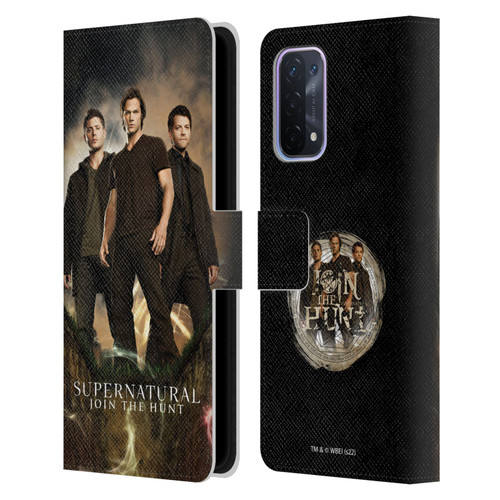 Supernatural Key Art Sam, Dean & Castiel 2 Leather Book Wallet Case Cover For OPPO A54 5G