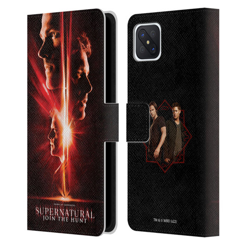 Supernatural Key Art Sam, Dean & Castiel Leather Book Wallet Case Cover For OPPO Reno4 Z 5G