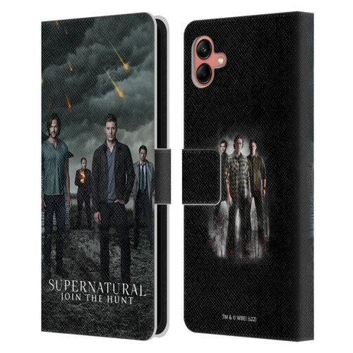 Supernatural Key Art Season 12 Group Leather Book Wallet Case Cover For Samsung Galaxy A04 (2022)