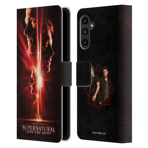Supernatural Key Art Sam, Dean & Castiel Leather Book Wallet Case Cover For Samsung Galaxy A13 5G (2021)