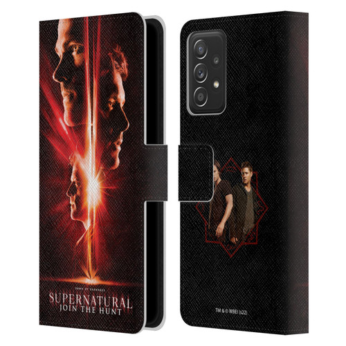 Supernatural Key Art Sam, Dean & Castiel Leather Book Wallet Case Cover For Samsung Galaxy A53 5G (2022)