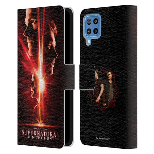 Supernatural Key Art Sam, Dean & Castiel Leather Book Wallet Case Cover For Samsung Galaxy F22 (2021)