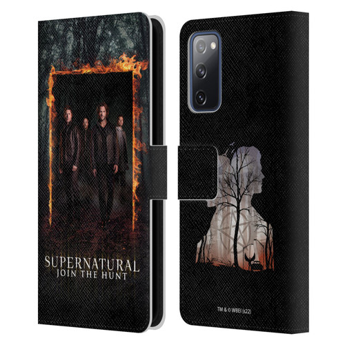 Supernatural Key Art Sam, Dean, Castiel & Crowley Leather Book Wallet Case Cover For Samsung Galaxy S20 FE / 5G