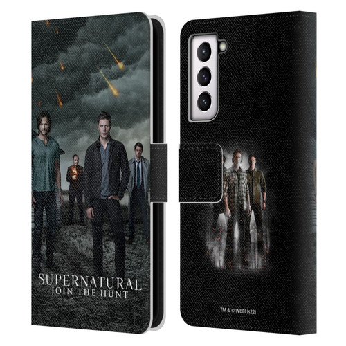 Supernatural Key Art Season 12 Group Leather Book Wallet Case Cover For Samsung Galaxy S21 5G
