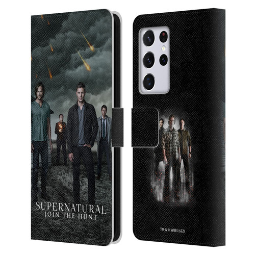Supernatural Key Art Season 12 Group Leather Book Wallet Case Cover For Samsung Galaxy S21 Ultra 5G
