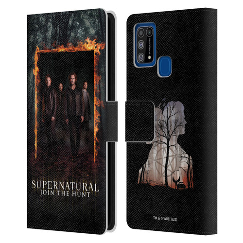 Supernatural Key Art Sam, Dean, Castiel & Crowley Leather Book Wallet Case Cover For Samsung Galaxy M31 (2020)
