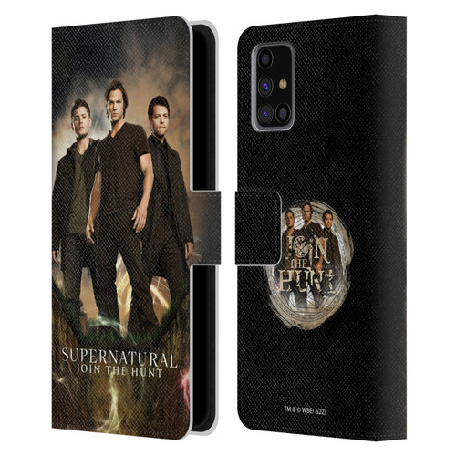 Supernatural Key Art Sam, Dean & Castiel 2 Leather Book Wallet Case Cover For Samsung Galaxy M31s (2020)