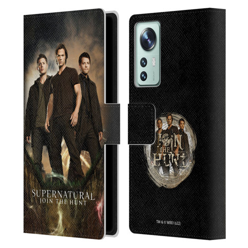 Supernatural Key Art Sam, Dean & Castiel 2 Leather Book Wallet Case Cover For Xiaomi 12