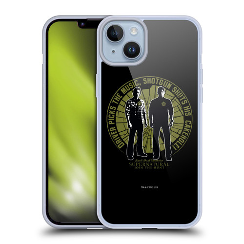 Supernatural Graphic Sam & Dean Soft Gel Case for Apple iPhone 14 Plus