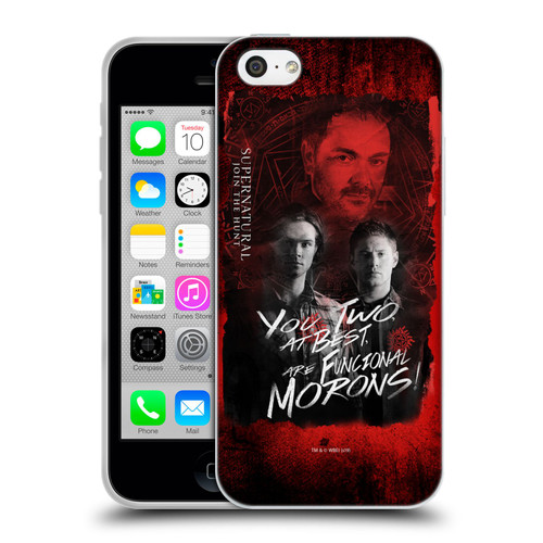 Supernatural Graphic Castiel Soft Gel Case for Apple iPhone 5c