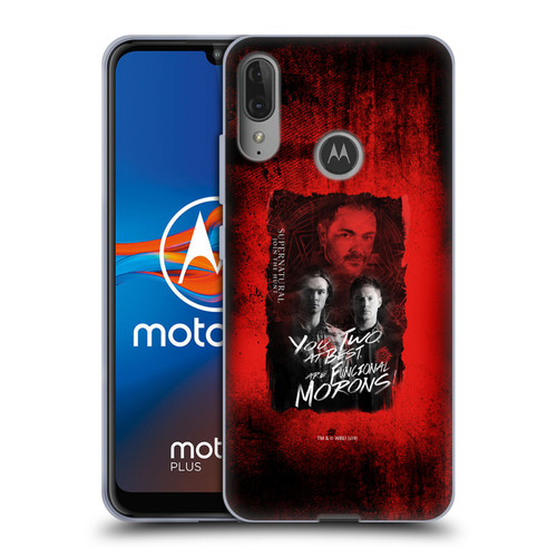 Supernatural Graphic Castiel Soft Gel Case for Motorola Moto E6 Plus