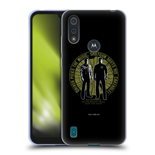 Supernatural Graphic Sam & Dean Soft Gel Case for Motorola Moto E6s (2020)