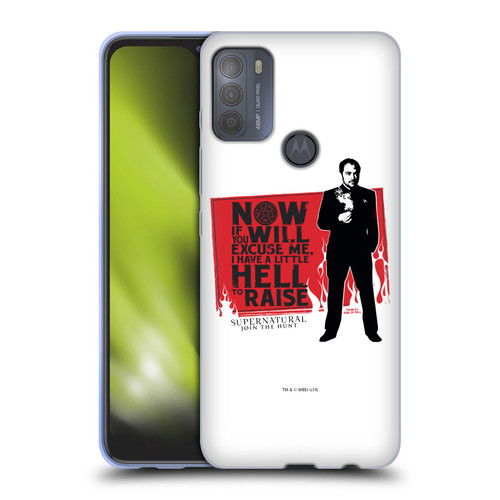 Supernatural Graphic Sam, Dean & Castiel Soft Gel Case for Motorola Moto G50