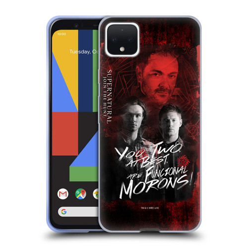 Supernatural Graphic Castiel Soft Gel Case for Google Pixel 4 XL