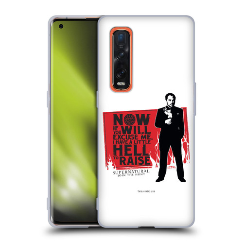 Supernatural Graphic Sam, Dean & Castiel Soft Gel Case for OPPO Find X2 Pro 5G