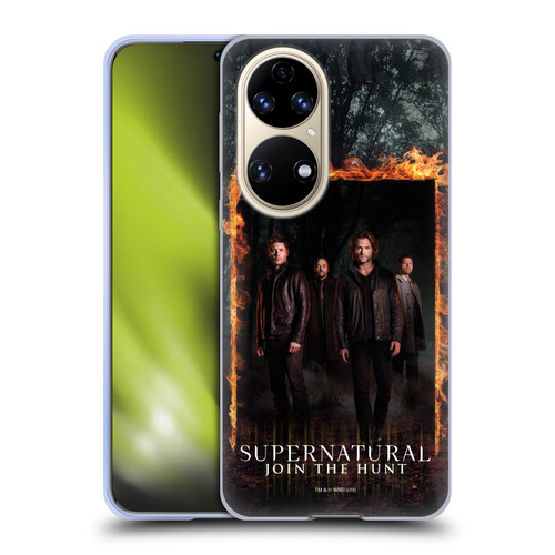 Supernatural Key Art Sam, Dean, Castiel & Crowley Soft Gel Case for Huawei P50