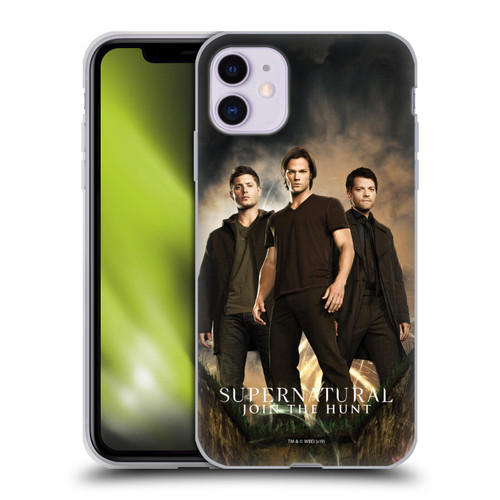 Supernatural Key Art Sam, Dean & Castiel 2 Soft Gel Case for Apple iPhone 11