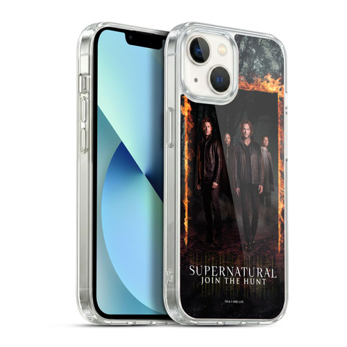 Supernatural Key Art Sam, Dean, Castiel & Crowley Soft Gel Case for Apple iPhone 13
