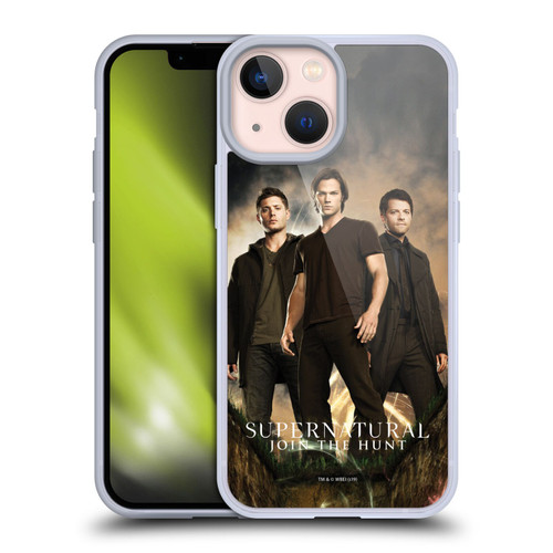 Supernatural Key Art Sam, Dean & Castiel 2 Soft Gel Case for Apple iPhone 13 Mini