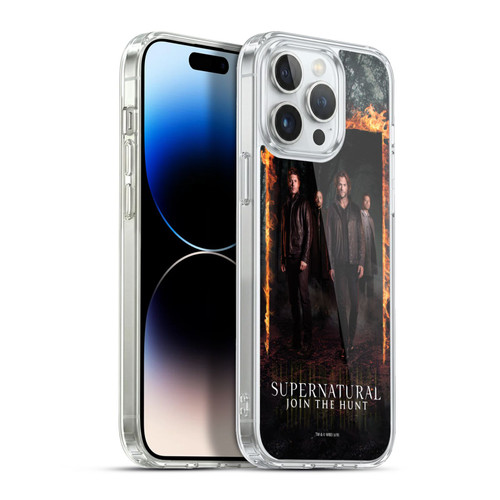 Supernatural Key Art Sam, Dean, Castiel & Crowley Soft Gel Case for Apple iPhone 13 Pro Max & MagSafe