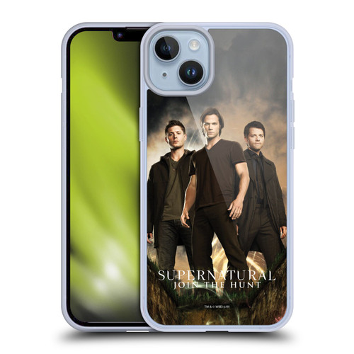 Supernatural Key Art Sam, Dean & Castiel 2 Soft Gel Case for Apple iPhone 14 Plus & MagSafe